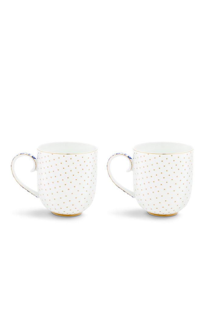 Coffret 2 petit mug Royal Blanc - Pip Studio
