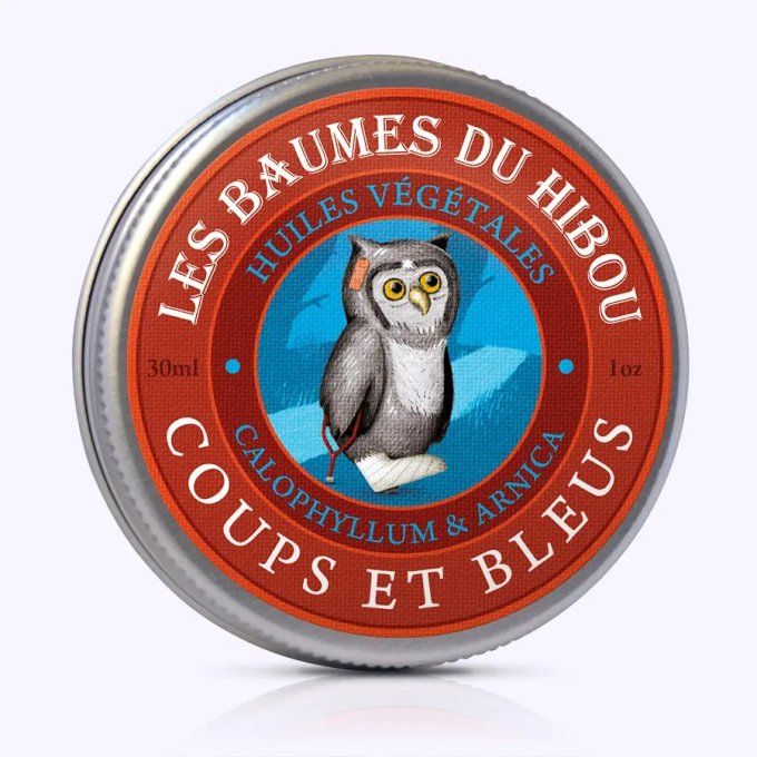 BAUME CORPOREL BIO AUX HUILES ESSENTIELLES "COUPS ET BLEUS" - Les Baumes du Hibou