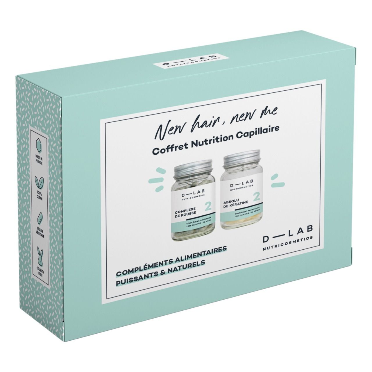COFFRET NUTRITION CAPILLAIRE New hair, new me - DLAB Nutricosmetics