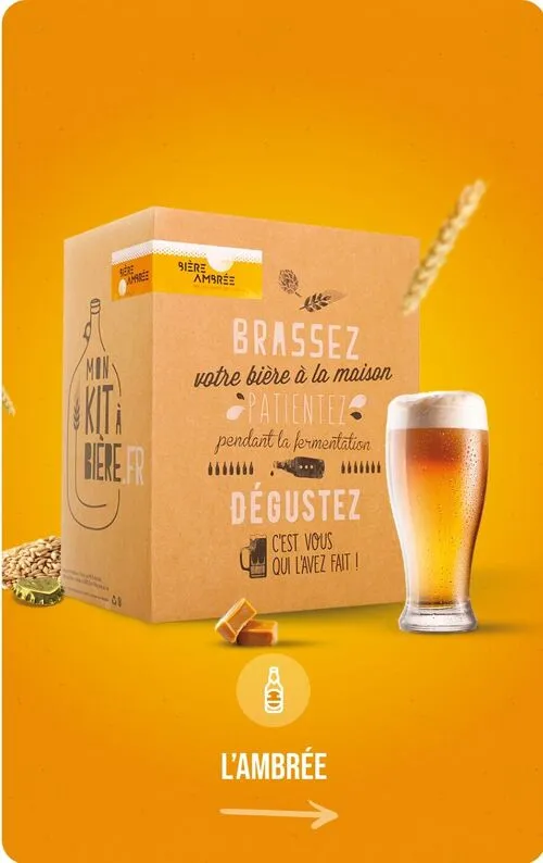 KIT COMPLET DE BRASSAGE ARTISANAL BIÈRE AMBRÉE - Mon Kit à Bière