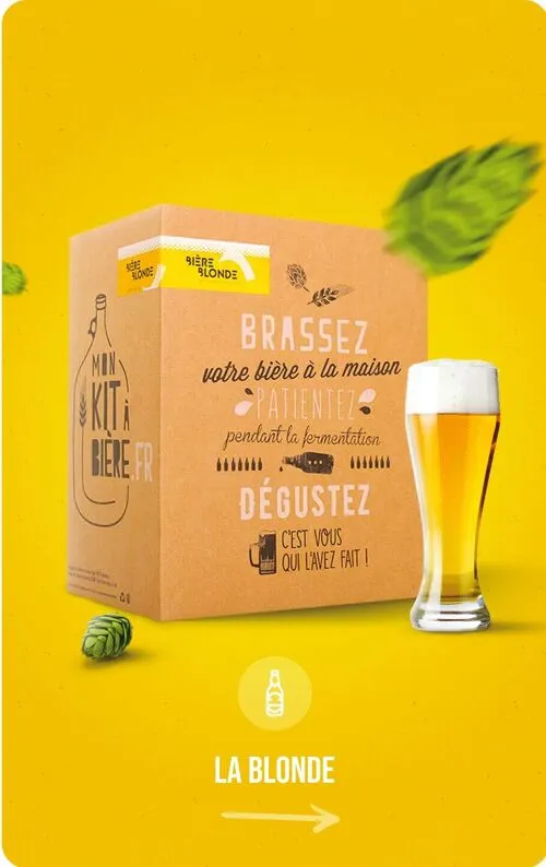 KIT COMPLET DE BRASSAGE ARTISANAL BIÈRE BLONDE - Mon Kit à Bière